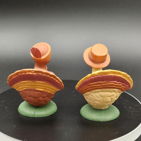 Vintage Avon Pilgrim Turkey Twosome Salt & Pepper Shakers Thanksgiving Fall - Picture 4 of 7